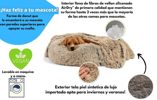 CAMA ORIGINAL MASCOTIKOS™ - ANTI ANSIEDAD Y ESTRES + MANTA RELAJANTE GRATIS