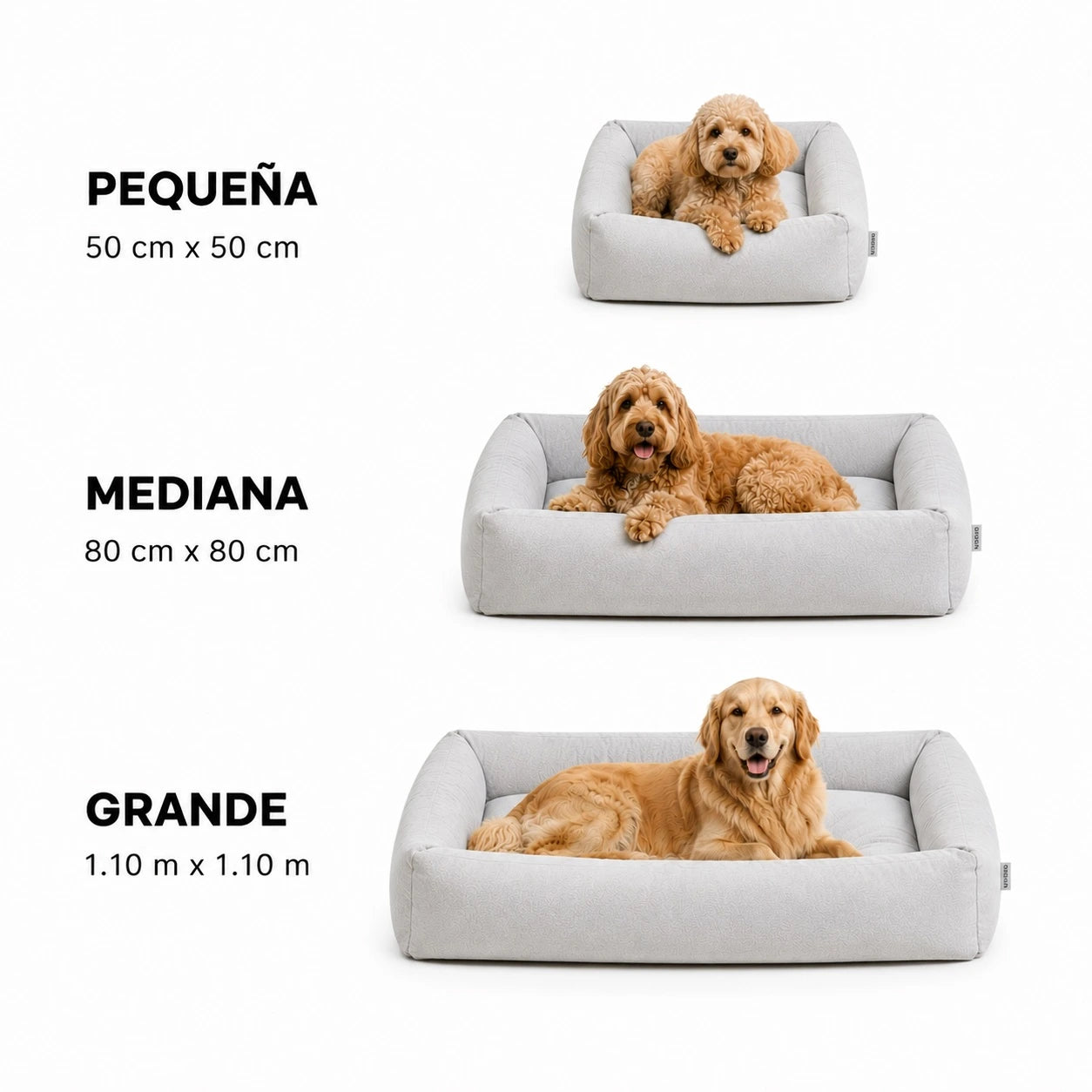 Cama Lounge Antiestrés Para Perros Edición Lino Origen