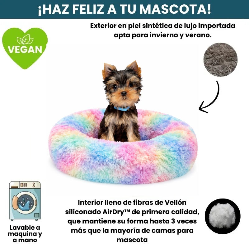 Cama PREMIUM Antiestrés Para Perros Mascotikos™+ Almohadita De Regalo 🎁