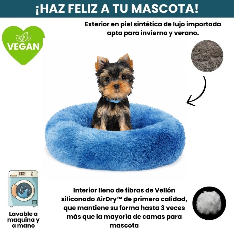 Cama PREMIUM Antiestrés Para Perros Mascotikos™+ Almohadita De Regalo 🎁