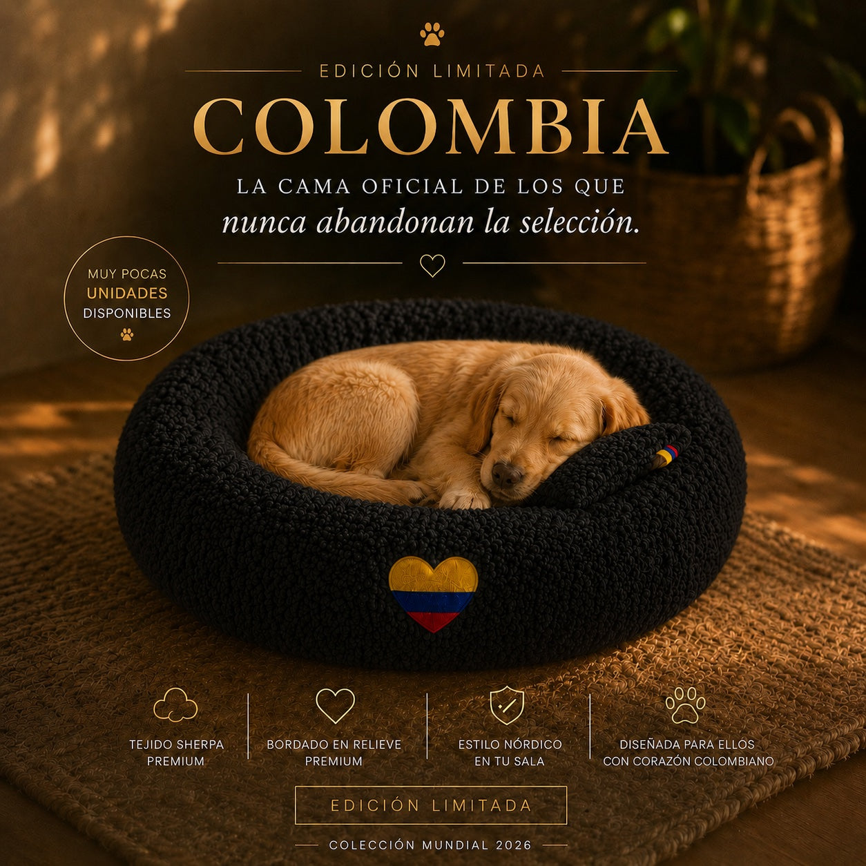 Cama Edición Mundial Corazón Tricolor (EDICIÓN LIMITADA)