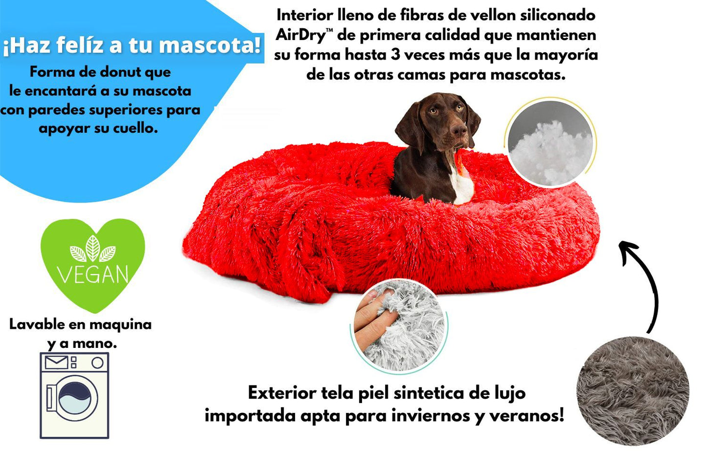 CAMA ORIGINAL MASCOTIKOS™ - ANTI ANSIEDAD Y ESTRES + MANTA RELAJANTE GRATIS