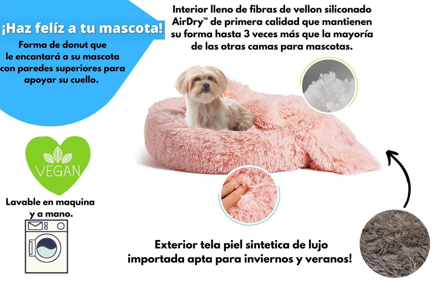 CAMA ORIGINAL MASCOTIKOS™ - ANTI ANSIEDAD Y ESTRES + MANTA RELAJANTE GRATIS